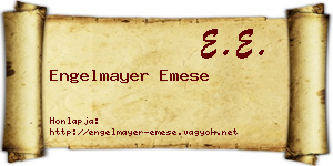 Engelmayer Emese névjegykártya